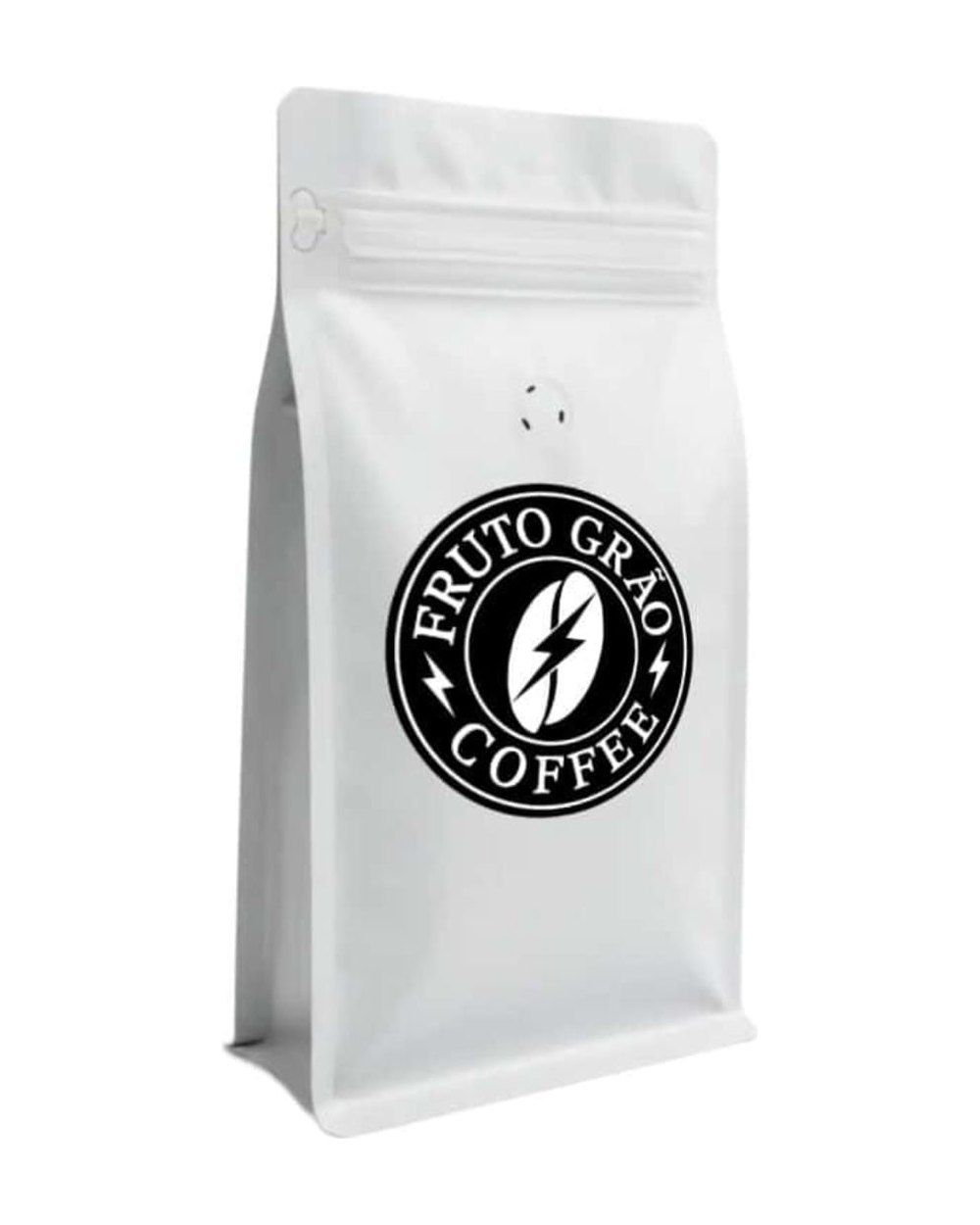 Pacote prateado de 500 g do Café Especial Frutado Suave, visto de frente